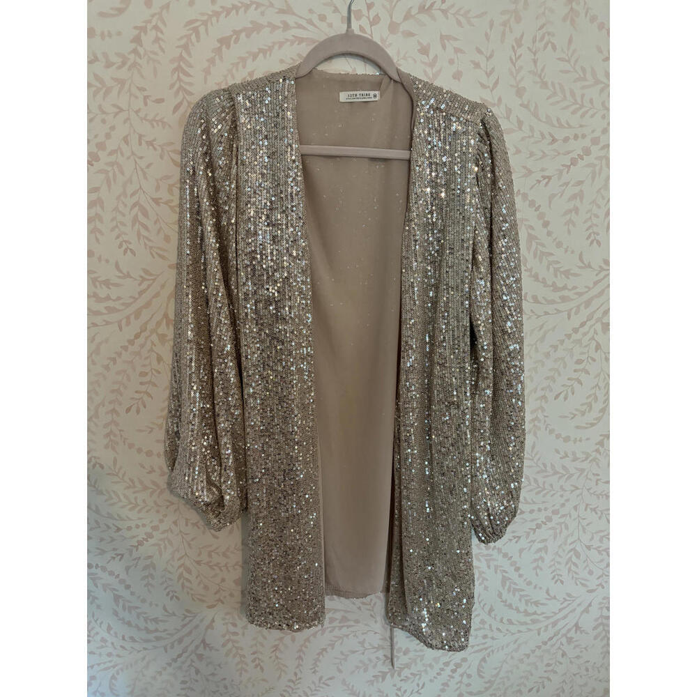 FALL SALE! NWOT 12th Tribe Sparkling Sequin Dress - Picture 2 of 9